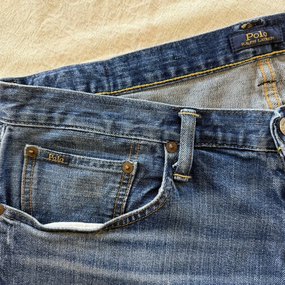Polo Ralph Lauren Jeans Mens 36x30 Blue The Sullivan Slim Tapered Stretch